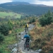 Mountain Biking at Coed y Brenin with mountain views